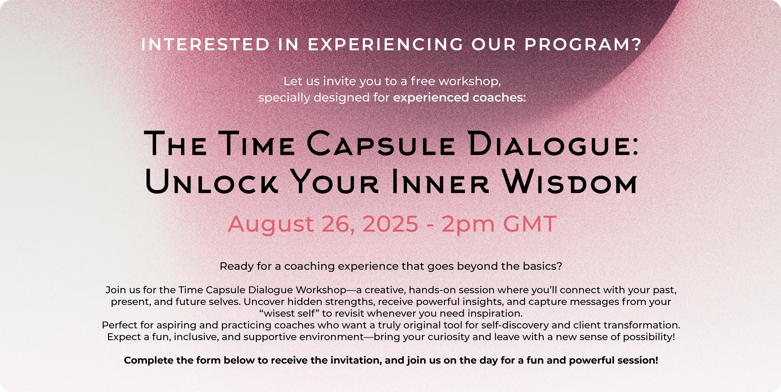 THE TIME CAPSULE DIALOGUE: UNLOCK YOUR INNER WISDOM